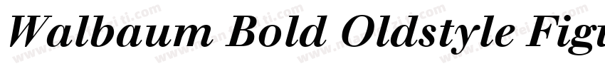 Walbaum Bold Oldstyle Figures字体转换